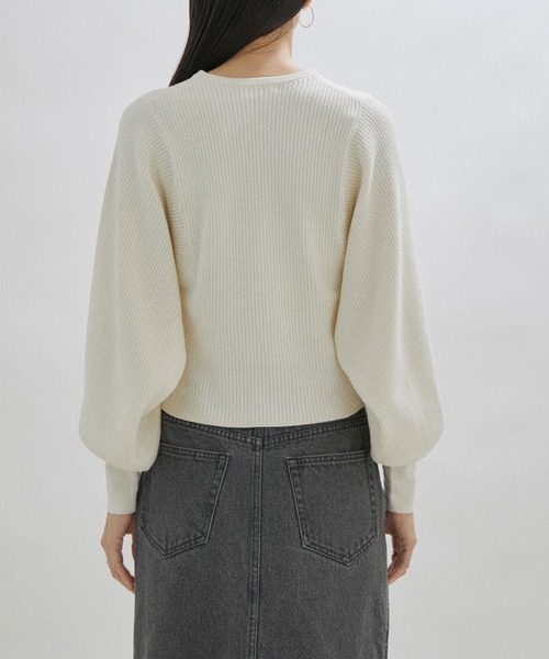 「SALON adam et rope'」 長袖ニット FREE ブラック レディース_画像6