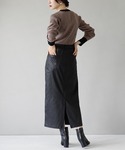 ロング スカート エア ペンシルスカートの詳細画像5