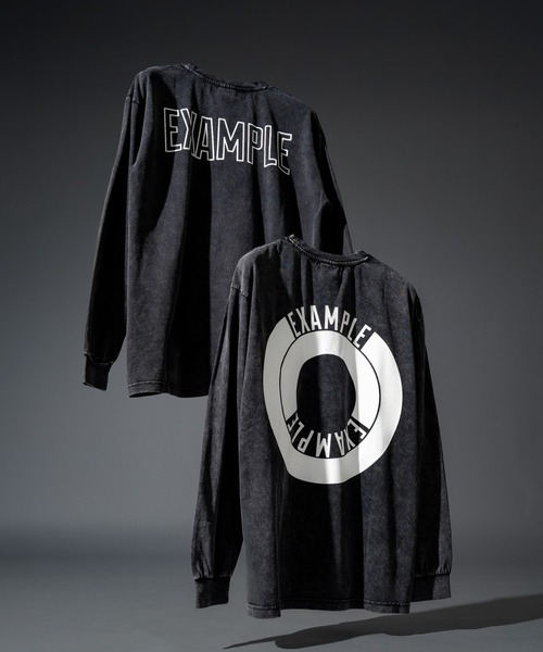 EXAMPLE（エグザンプル） tシャツ EXAMPLE ROUND LOGO L/S TEE メンズ