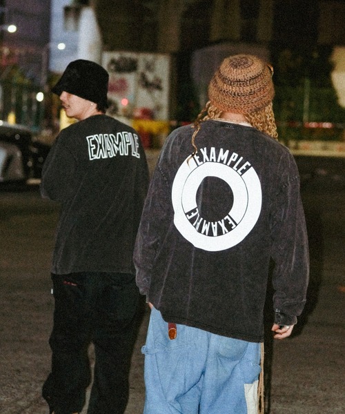EXAMPLE（エグザンプル） tシャツ EXAMPLE ROUND LOGO L/S TEE メンズ