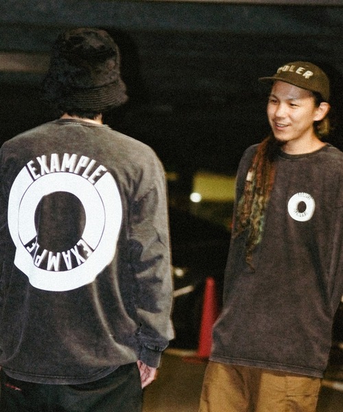 EXAMPLE（エグザンプル） tシャツ EXAMPLE ROUND LOGO L/S TEE メンズ 