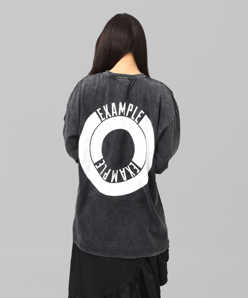 EXAMPLE（エグザンプル） tシャツ EXAMPLE ROUND LOGO L/S TEE メンズ