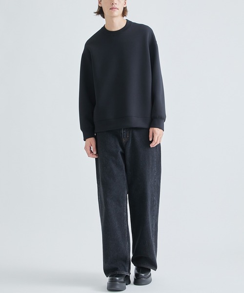 「STUDIOUS」 長袖Tシャツ 2 ブラック メンズの画像