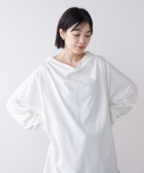 Bou Jeloud（ブージュルード） tシャツ Wシルケットドルマンプル 