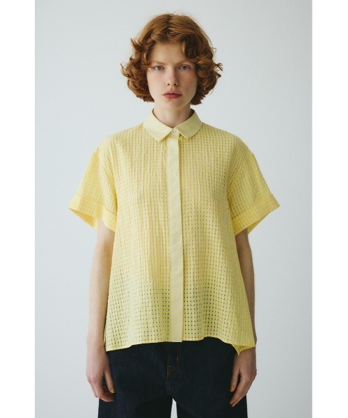 HeRIN.CYE ブラウス シャツ Back long shirt バックロングシャツ