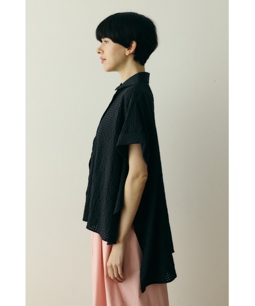 HeRIN.CYE ブラウス シャツ Back long shirt バックロングシャツ