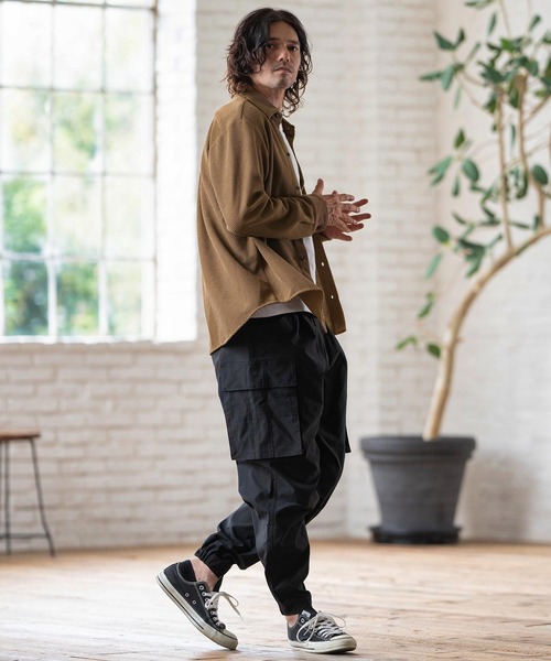 「CAMBIO」 長袖シャツ M ボルドー メンズの画像