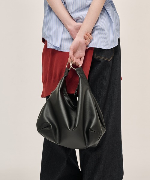 JPG 2WAY Leather Shoulder Bag Miu Miu Vitello Lux Ribbon 2Way 