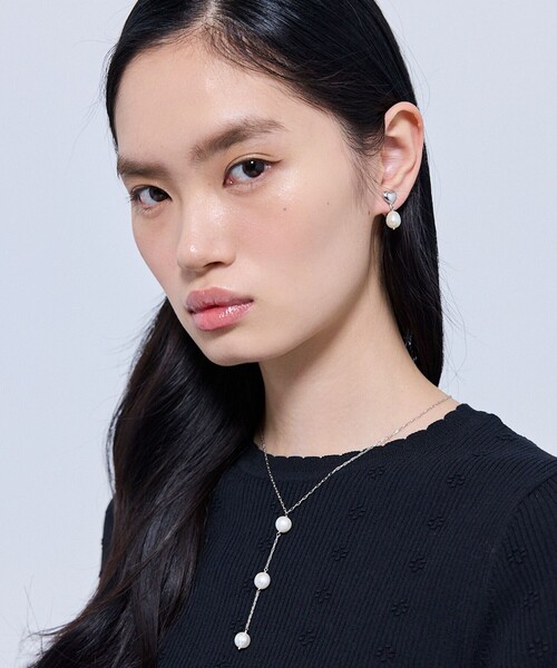 ネックレス TROIS PERLE NECKLACE 淡水パールネックレス レディースの画像