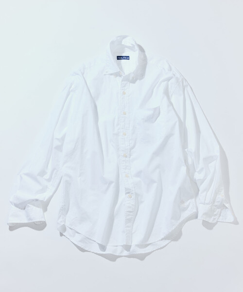 「NAUTICA」 長袖シャツ MEDIUM ネイビー メンズの画像