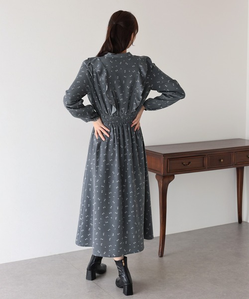 「BLUEEAST」 長袖ワンピース MEDIUM グレー レディース_画像2
