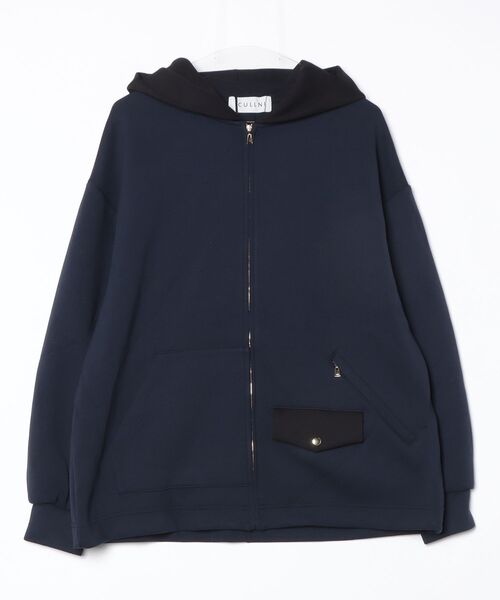CULLNI（クルニ） ジップアップパーカー 1 ネイビー レディース
