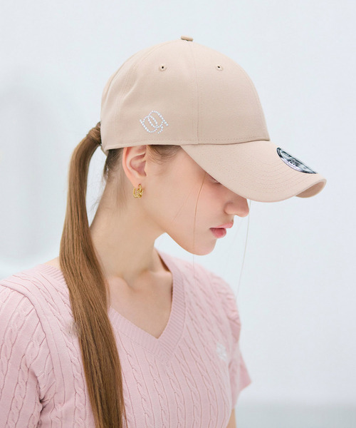 キャップ 帽子 「NEW ERA」9FORTYラインストーンサイドロゴキャップ レディースの画像