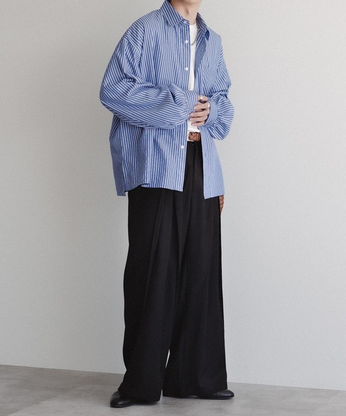 「epnok」 長袖シャツ LARGE ブラック メンズ_画像7