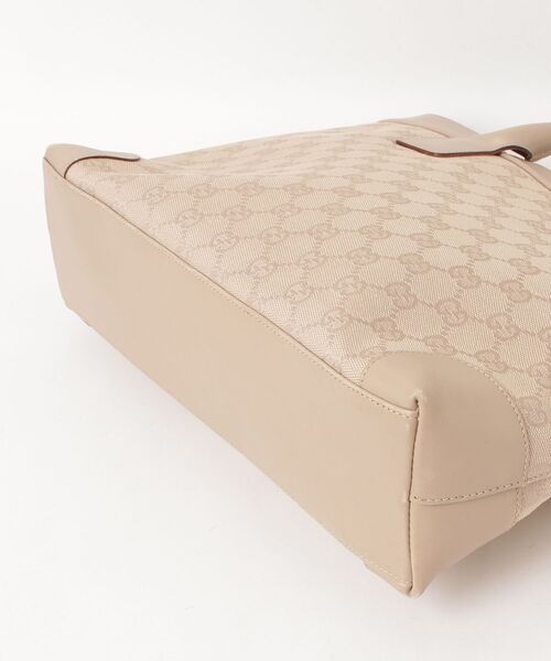 GUCCI ベージュ トートバッグ キャンバス GUCCI（グッチ） GGキャンバス トートバッグ - ベージュ レディース