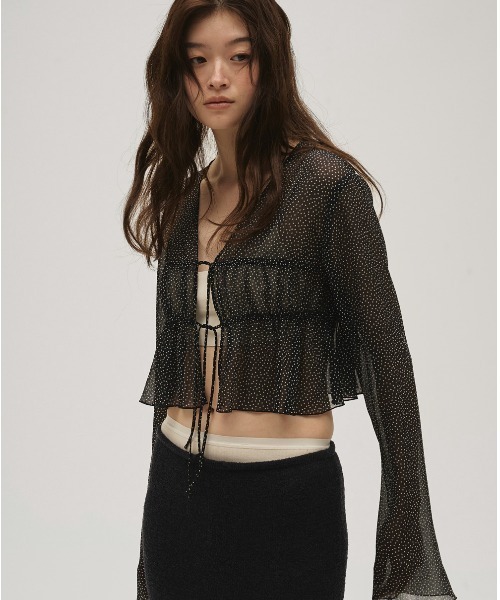 TODAYFUL todayful カーディガン Shirring Dot Cardigan レディース