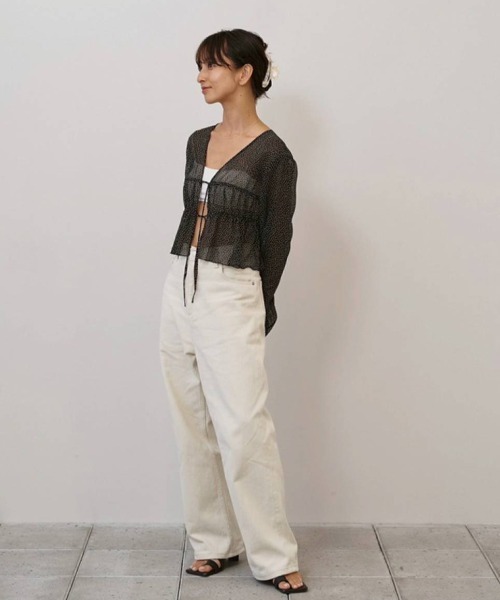 TODAYFUL カーディガン Shirring Dot Cardigan レディース : ZOZOTOWN