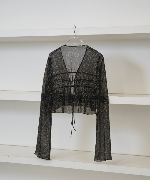 TODAYFUL todayful カーディガン Shirring Dot Cardigan レディース