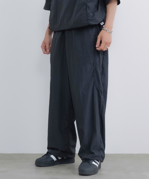 「SINSS」 イージーパンツ LARGE ブラック メンズ_画像9