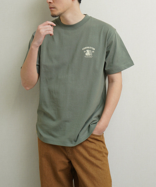 「COBMASTER」 半袖Tシャツ MEDIUM グリーン メンズ_画像3