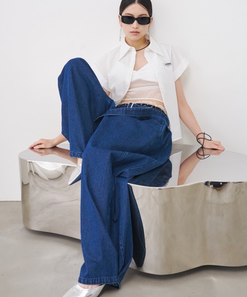SOEMIN（ソミン） ジーンズ デニム デニムパンツ Barrel tuck denim