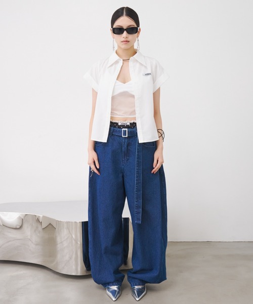 SOEMIN（ソミン） ジーンズ デニム デニムパンツ Barrel tuck denim