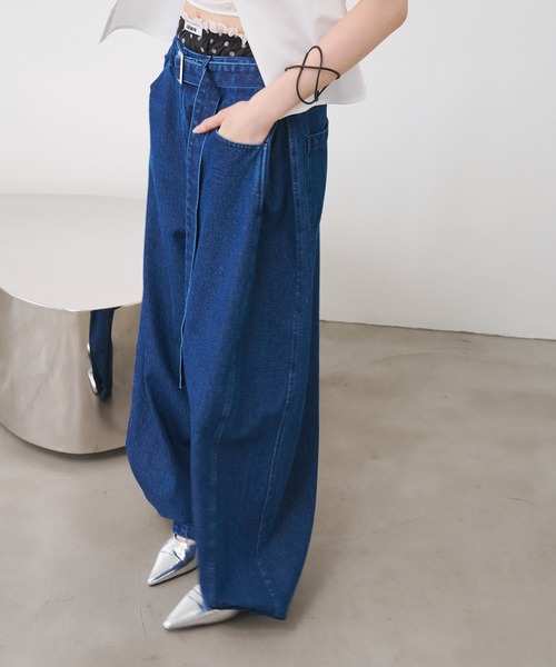 SOEMIN（ソミン） ジーンズ デニム デニムパンツ Barrel tuck denim