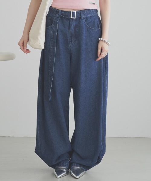 SOEMIN（ソミン） ジーンズ デニム デニムパンツ Barrel tuck denim
