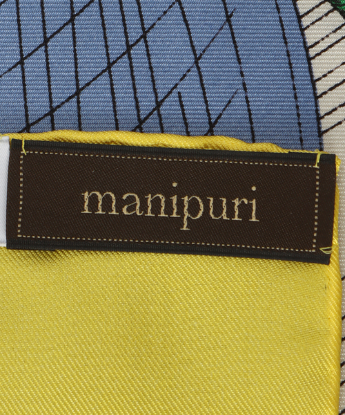 スカーフ バンダナ 「manipuri」マニプリ/シルクスカーフ 88*88 バルーン レディースの画像