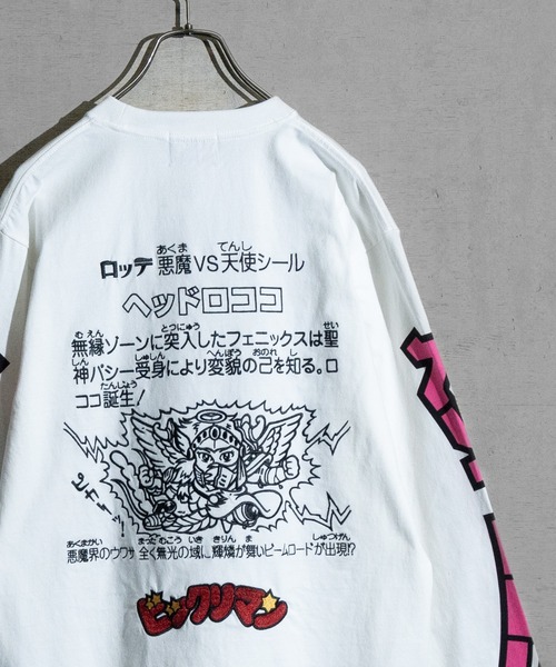 「JOHN'S CLOSET」 「ビックリマン」長袖Tシャツ LARGE ブラック メンズ_画像4