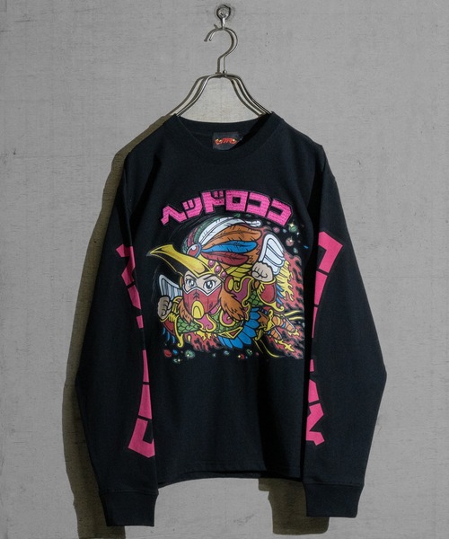 「JOHN'S CLOSET」 「ビックリマン」長袖Tシャツ LARGE ブラック メンズ_画像5