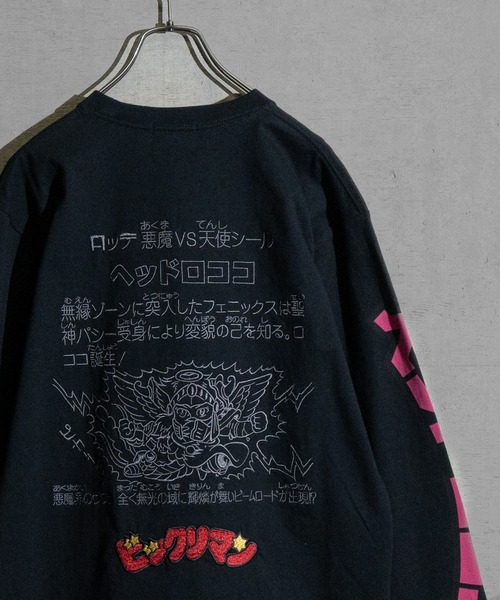「JOHN'S CLOSET」 「ビックリマン」長袖Tシャツ LARGE ブラック メンズ_画像6