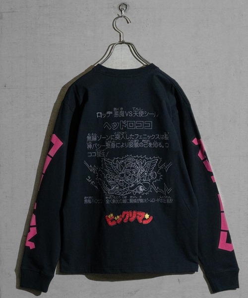 「JOHN'S CLOSET」 「ビックリマン」長袖Tシャツ LARGE ブラック メンズ_画像7