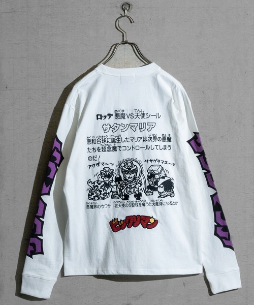 「JOHN'S CLOSET」 「ビックリマン」長袖Tシャツ LARGE ブラック メンズ_画像9