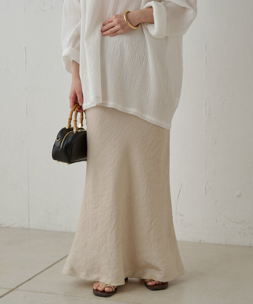 「LOUNGEDRESS」 ロングスカート FREE グレー レディース_画像2