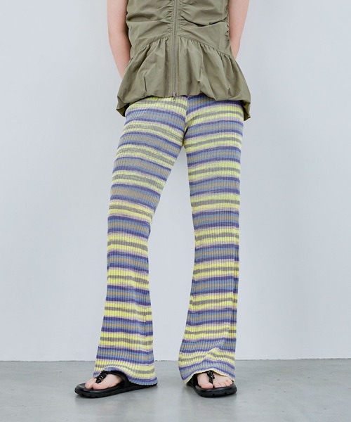 VIAVANDA パンツ FLARE GATHER PANTS レディース : ZOZOTOWN Yahoo!店