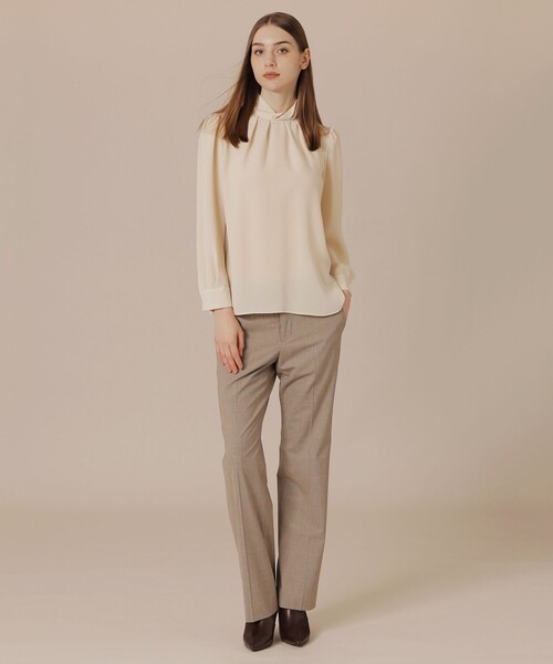 「MACKINTOSH LONDON」 長袖ブラウス 38 ダークブラウン レディース_画像3