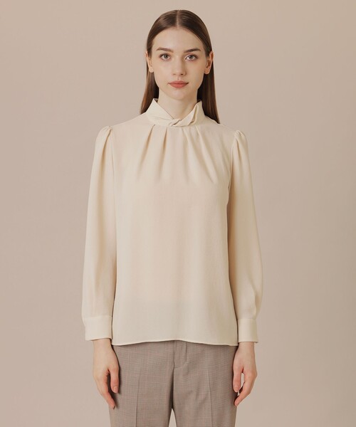 「MACKINTOSH LONDON」 長袖ブラウス 38 ダークブラウン レディース_画像6