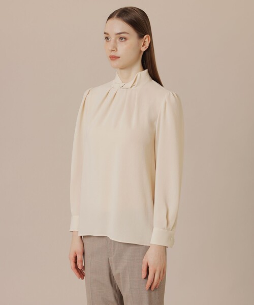 「MACKINTOSH LONDON」 長袖ブラウス 38 ダークブラウン レディース_画像7