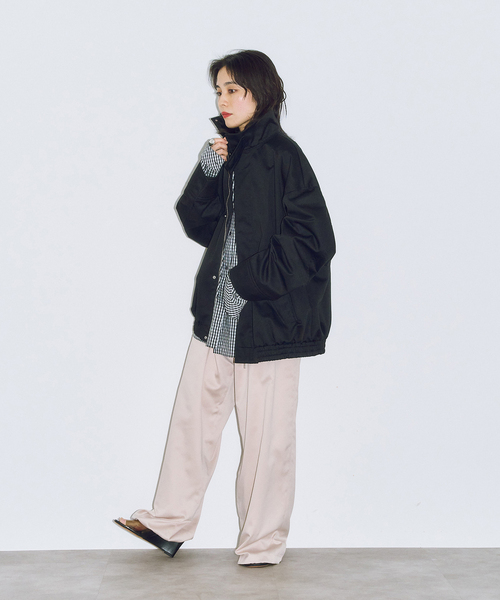 「CITYSHOP」 イージーパンツ 38 ネイビー レディース_画像6