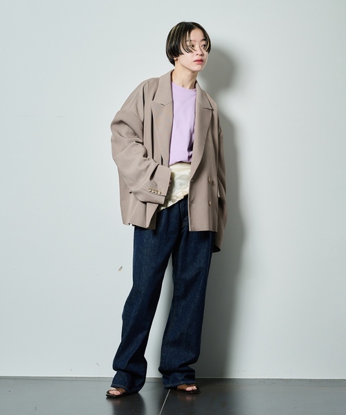 「CITYSHOP」 イージーパンツ 38 ネイビー レディース_画像7