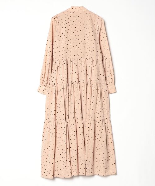 「CAROLINA GLASER」 長袖ワンピース ONE SIZE ベージュ レディース_画像2