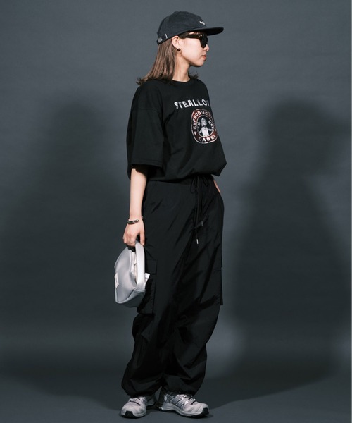 「RePRODUCTION LABEL」 半袖Tシャツ FREE ブラック レディース_画像4