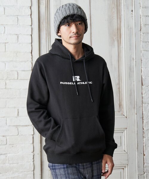 「Russell Athletic」 プルオーバーパーカー M ブラック メンズ_画像2