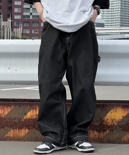 「kutir」 デニムパンツ LARGE ブラック メンズ_画像7