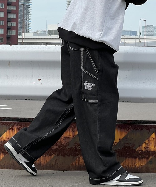 「kutir」 デニムパンツ LARGE ブラック メンズ_画像8