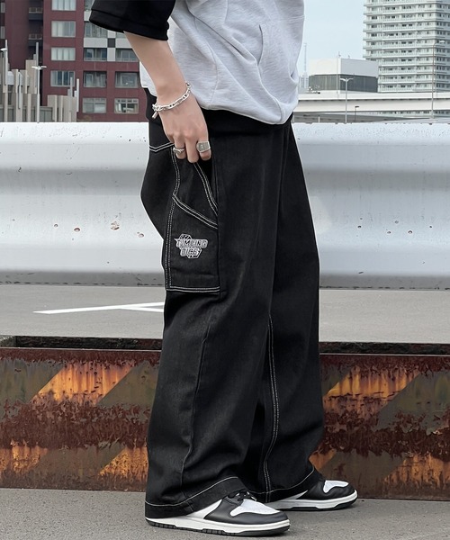 「kutir」 デニムパンツ LARGE ブラック メンズ_画像9