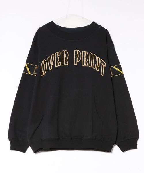 tシャツ overprint/オーバープリント/College sweat like L/S Tee レディース メンズ