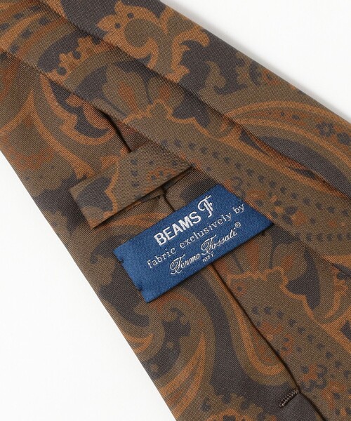 BEAMS F（ビームスF） ネクタイ Fermo Fossati シルク ペイズリー柄