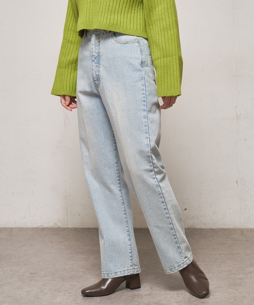 すすめです パンツ デニム ジーンズ 美脚ハイウエストストレートデニムパンツ/XS〜Mサイズあり ZOZOTOWN PayPayモール店 - 通販 - PayPayモール もちろん